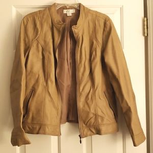Tan women's Christopher & Banks jacket - size M